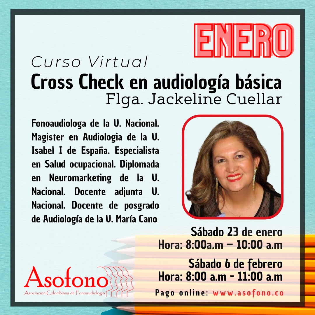 Curso virtual de Cross Check en audiología básica - Asofono